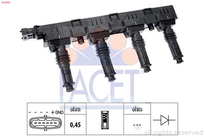 Ignition Coil FACET 9.6300