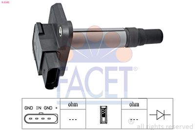 Ignition Coil FACET 9.6345