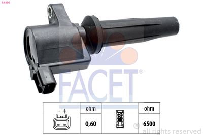 Ignition Coil FACET 9.6380