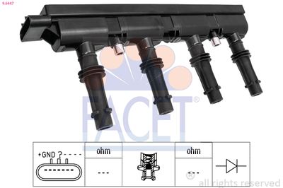 Ignition Coil FACET 9.6447