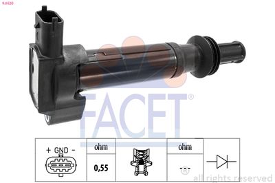 Ignition Coil FACET 9.6520