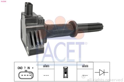 Ignition Coil FACET 9.6544