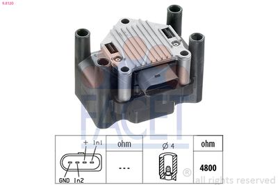 Ignition Coil Unit FACET 9.8120