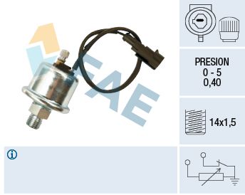 Sensor, oil pressure FAE 14010