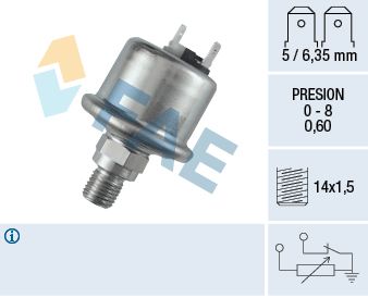 Sensor, oil pressure FAE 14110