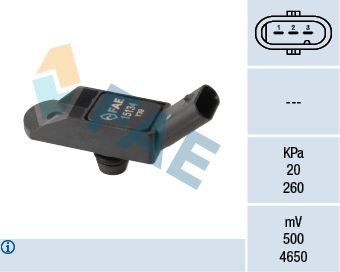 Sensor, intake manifold pressure FAE 15134