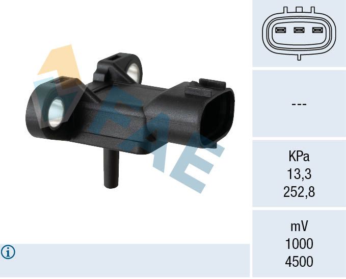 FAE 15160 Sensor, intake manifold pressure