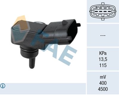 Sensor, intake manifold pressure FAE 15165