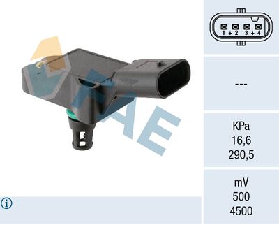 Sensor, intake manifold pressure FAE 15265