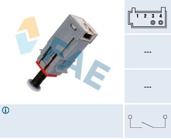 Switch, clutch control (cruise control) FAE 24790