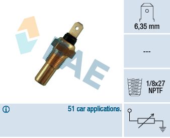 Sensor, coolant temperature FAE 31390