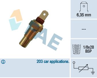 FAE 31570 Sensor, coolant temperature