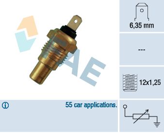 FAE 31580 Sensor, coolant temperature