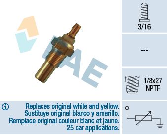 Sensor, coolant temperature FAE 32080