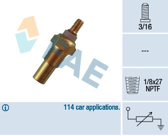 Sensor, coolant temperature FAE 32190