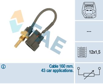 FAE 32425 Sensor, coolant temperature