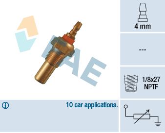 Sensor, coolant temperature FAE 32450