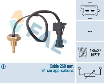 Sensor, coolant temperature FAE 32741