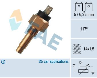 Sensor, coolant temperature FAE 34160