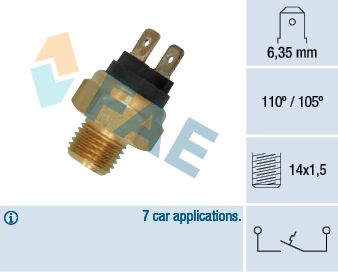 Temperature Switch, coolant warning lamp FAE 35800