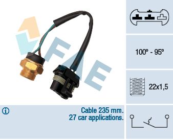 Temperature Switch, radiator fan FAE 36210