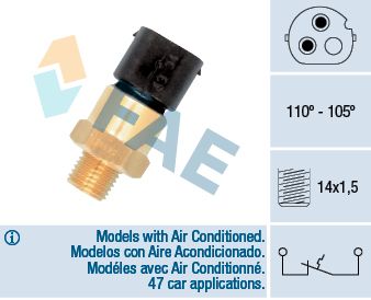 Temperature Switch, radiator fan FAE 36690