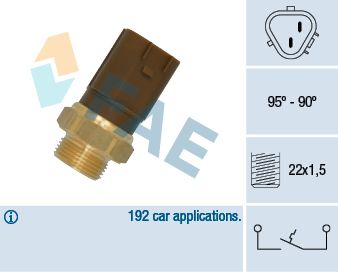 Temperature Switch, radiator fan FAE 36720