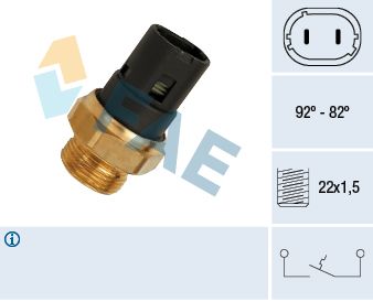 Temperature Switch, radiator fan FAE 37250