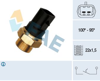 Temperature Switch, radiator fan FAE 37280