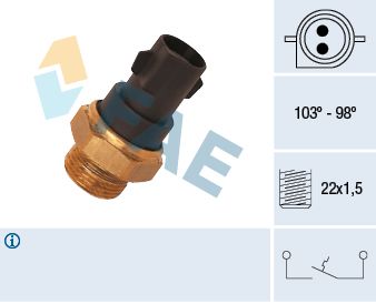 Temperature Switch, radiator fan FAE 37290