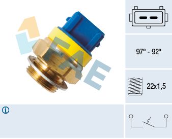 Temperature Switch, radiator fan FAE 37580