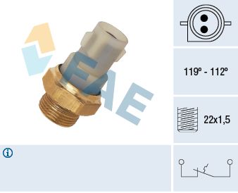 Temperature Switch, radiator fan FAE 37700