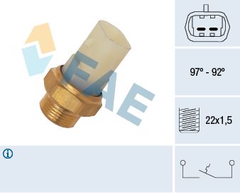 Temperature Switch, radiator fan FAE 37710