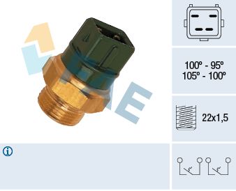 Temperature Switch, radiator fan FAE 38010