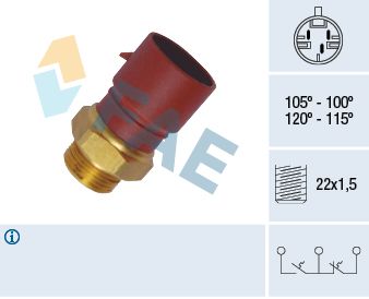 Temperature Switch, radiator fan FAE 38040