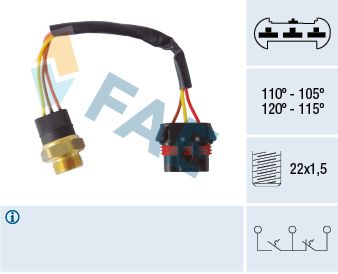 Temperature Switch, radiator fan FAE 38065