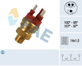 Temperature Switch, radiator fan FAE 38120