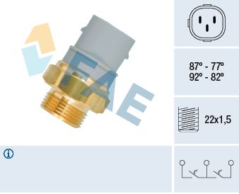 FAE 38160 Temperature Switch, radiator fan