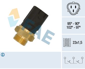 Temperature Switch, radiator fan FAE 38185