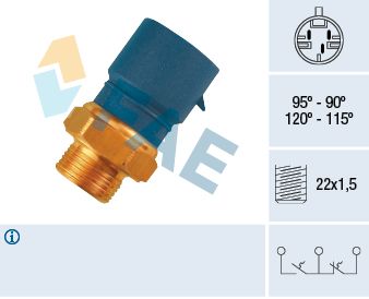 Temperature Switch, radiator fan FAE 38235