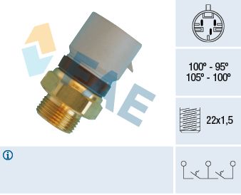 Temperature Switch, radiator fan FAE 38360