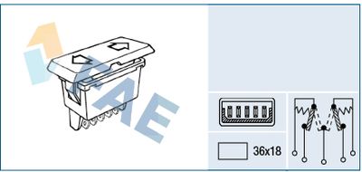 Switch, window regulator FAE 62580