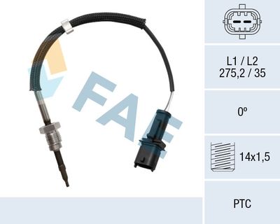 Sensor, exhaust gas temperature FAE 68047