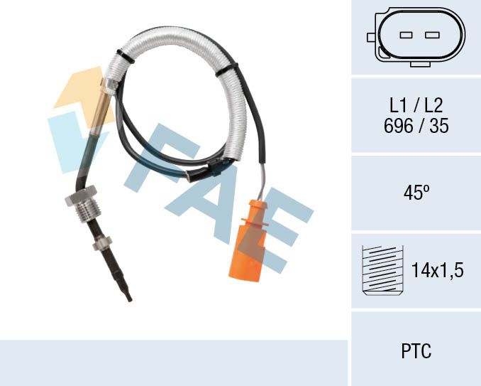 FAE 68058 Sensor, exhaust gas temperature