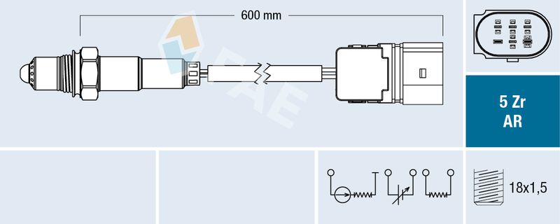 FAE 75013 Lambda Sensor