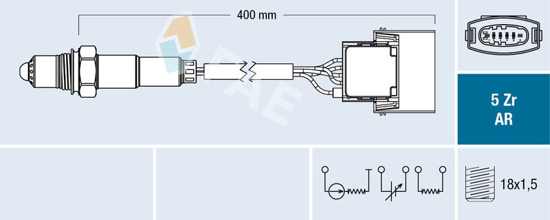 FAE 75016 Lambda Sensor