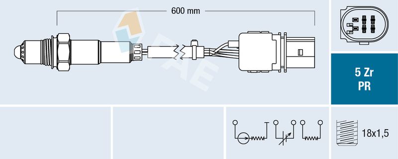 FAE 75030 Lambda Sensor