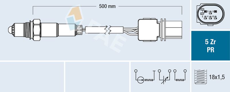 FAE 75060 Lambda Sensor