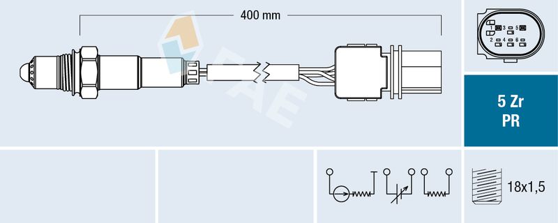 FAE 75074 Lambda Sensor