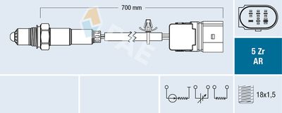 Lambda Sensor FAE 75104